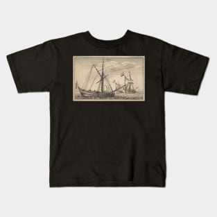 Vintage Dutch Cargo Ship Kids T-Shirt